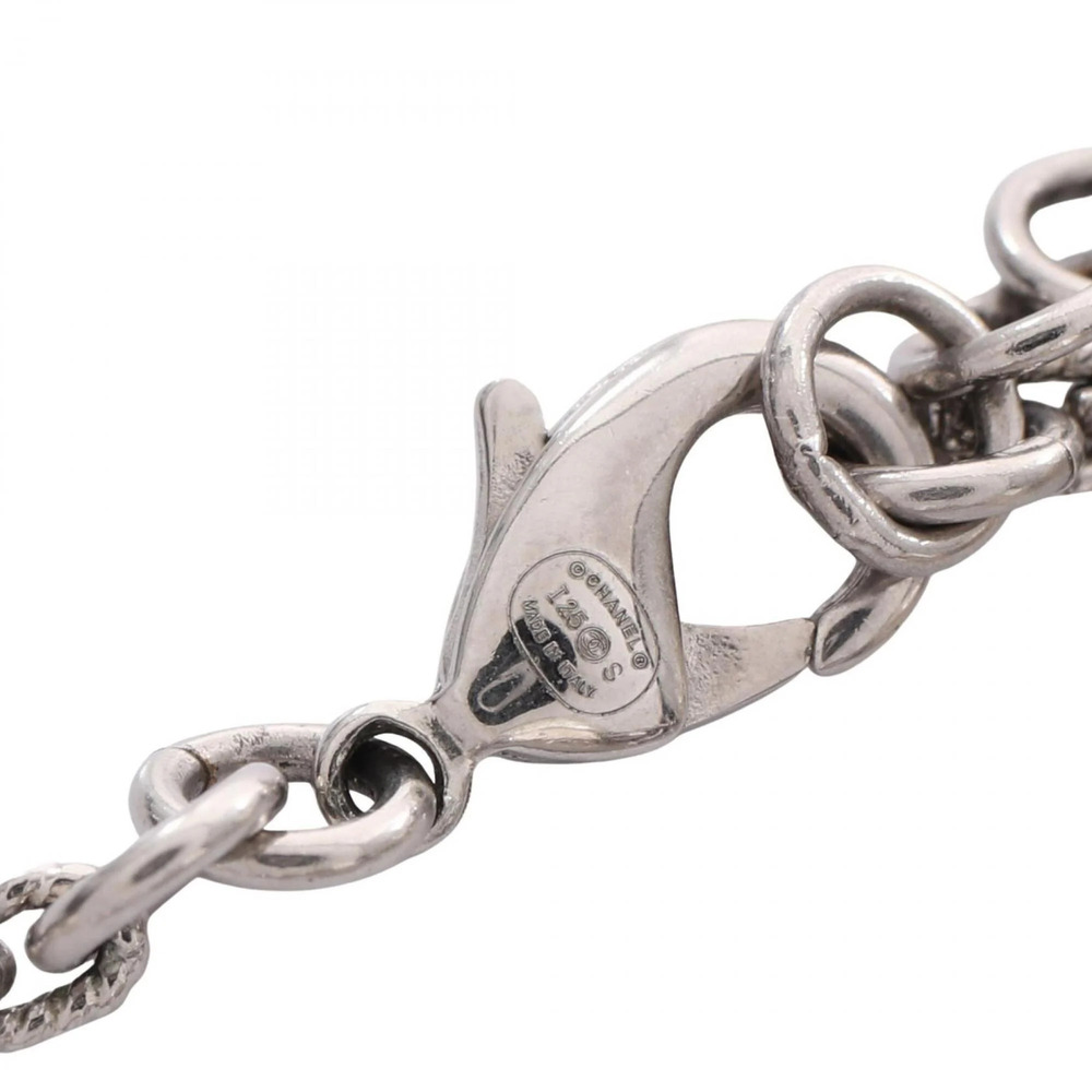 CHANEL White Pearl Logo Charm Bracelet - Picture 5 of 9